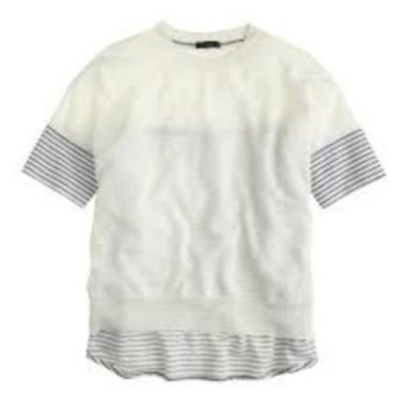 J. Crew Sweaters - J. CREW Petite Combo Sweater in Stripe PS EUC